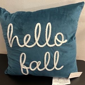 Velour decorative pillow